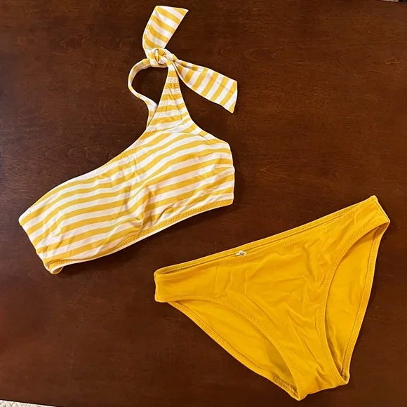 AERIE Full Coverage Swim Bottoms in Golden Yellow size Small - Picture 1 of 6